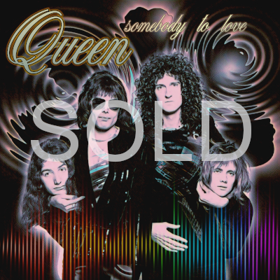 QUEEN - Somebody To Love 7" 45 UNIQUE 1 print ONLY art sleeve PRA0357