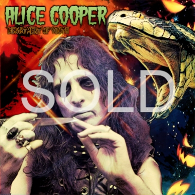 ALICE COOPER - Department Of Youth 7" 45 UNIQUE 1 print ONLY art sleeve PRA0440